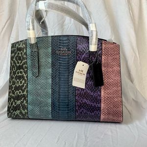 NWT Coach Ombré Snakeskin Charlie Carryall Bag